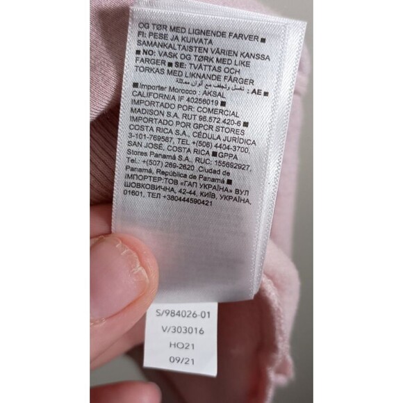 Athleta Coaster Luxe V-Neck Sweatshirt Sweater Thumbholes Pink Womens Size XL - Picture 10 of 12